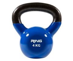 RING Kettlebell 4kg metal+vinyl RX DB2174-4 blue