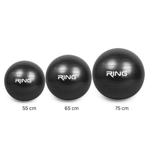 RING Pilates lopta 55cm-RX PIL55 black