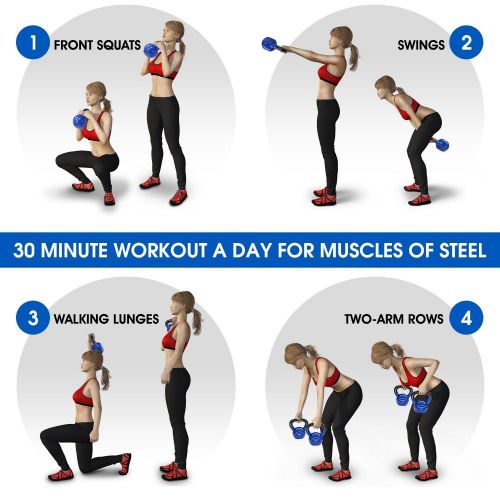 RING Kettlebell 20kg metal+vinyl RX DB2174-20 black