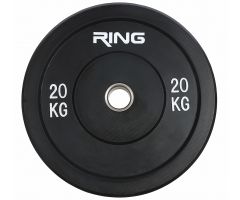 RING Olimpijski tegovi bumper crni 1x20kg RX PL37-20